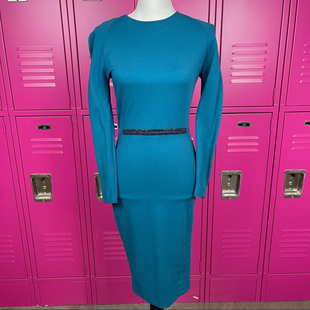 Stella McCartney Long Sleeve Blue Dress 4